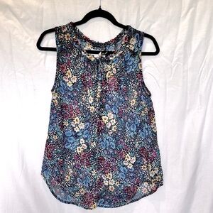 Liz Claiborne Semi-shear Sleeveless Blouse Size Med